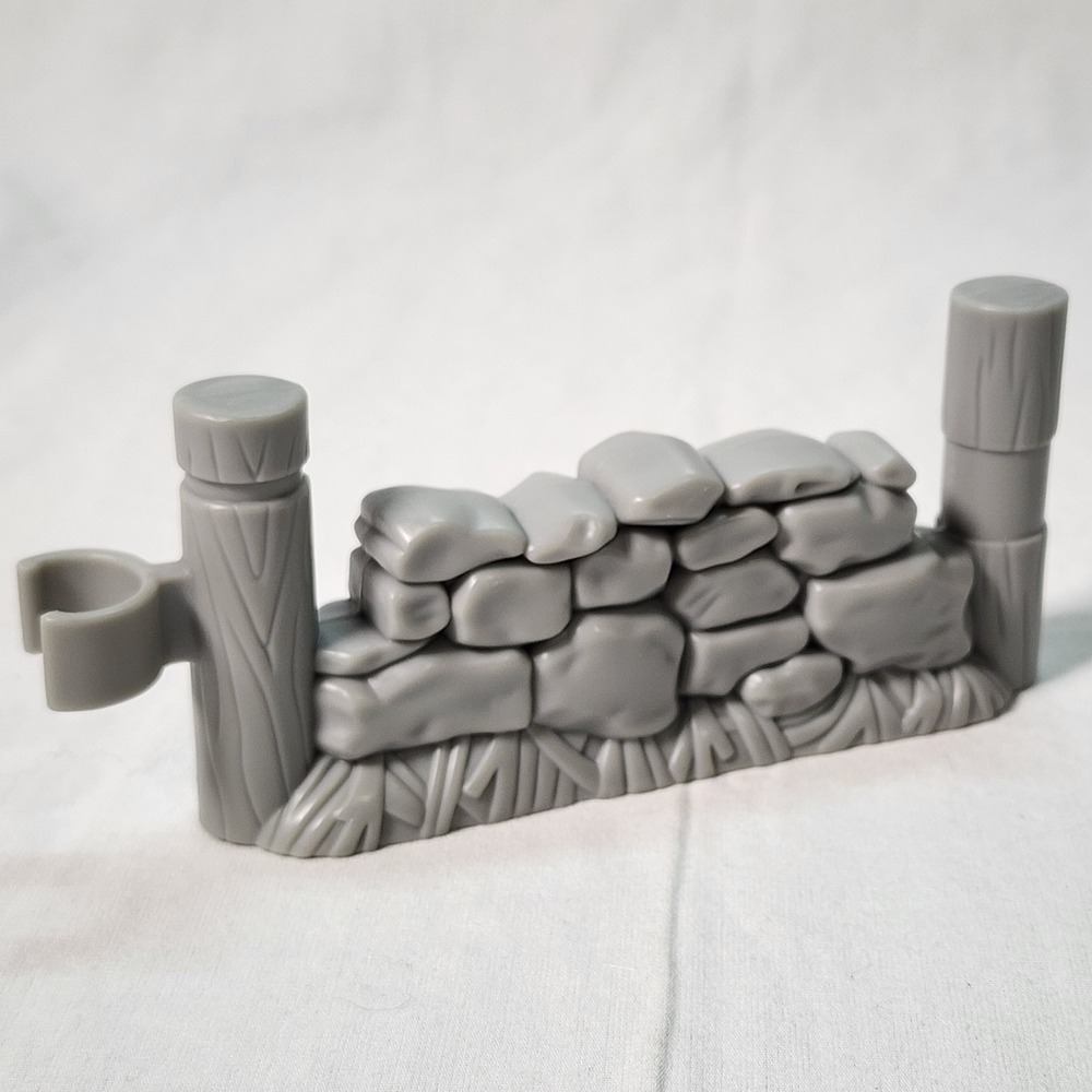 Fisher Price Little People Stone Fence Rock Wall City Village Main Street Gray